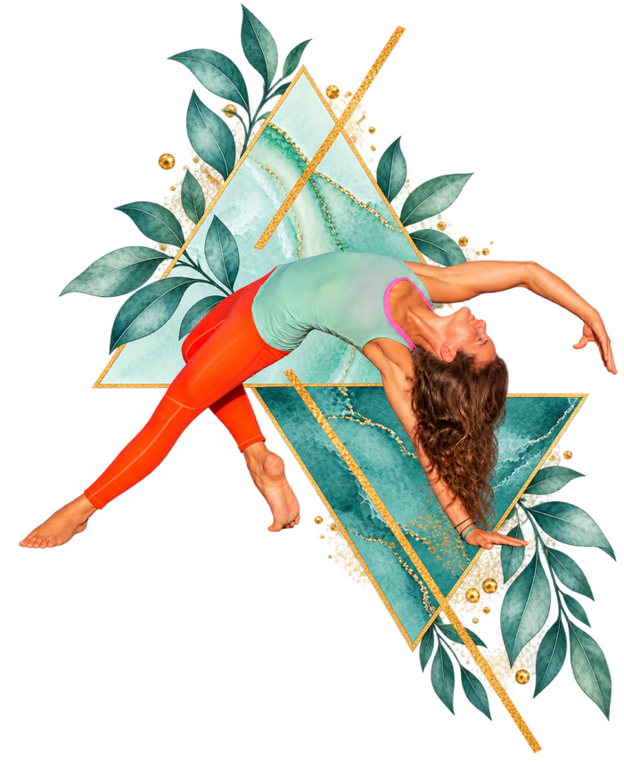 Nancy in Yoga Asana Wildthing/Rockstar